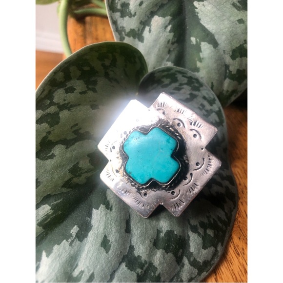 Unique Silver and Turquoise Ring! - Picture 4 of 9
